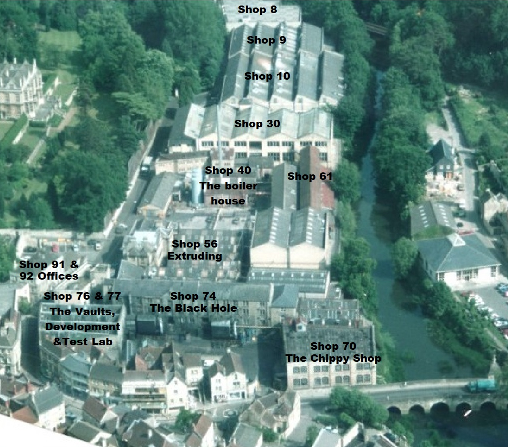 Aerial view of Bradford on Avon